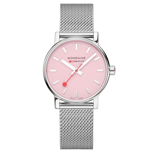 EVO2 STAINLESS STEEL - WILD ROSE DIAL - STAINLESS STEEL MESH - 35 MM