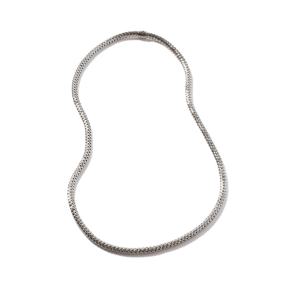 Icon Necklace 18 inch, Sterling Silver, 7.5MM