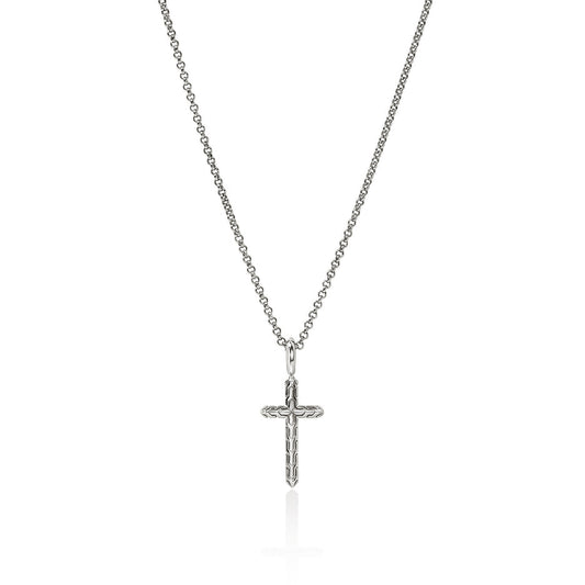 JH Essential Cross Necklace, Sterling Silver