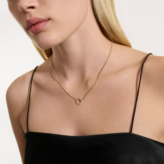 JH Essential Pavé Necklace, Gold, Diamonds, 2MM