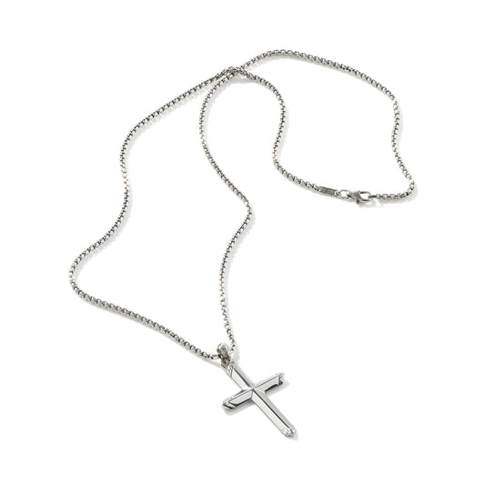 John Hardy Men’s Spiritual Cross Pendant Necklace, 22 inches — official John Hardy product photograph