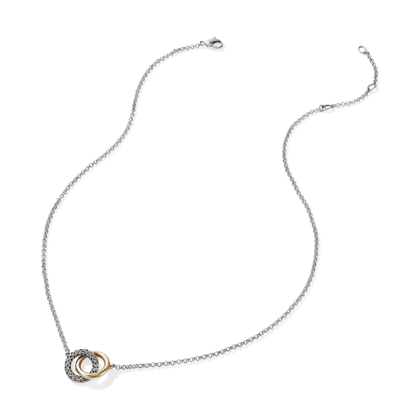 John Hardy Essentials 14K Yellow Gold And Silver 2MM