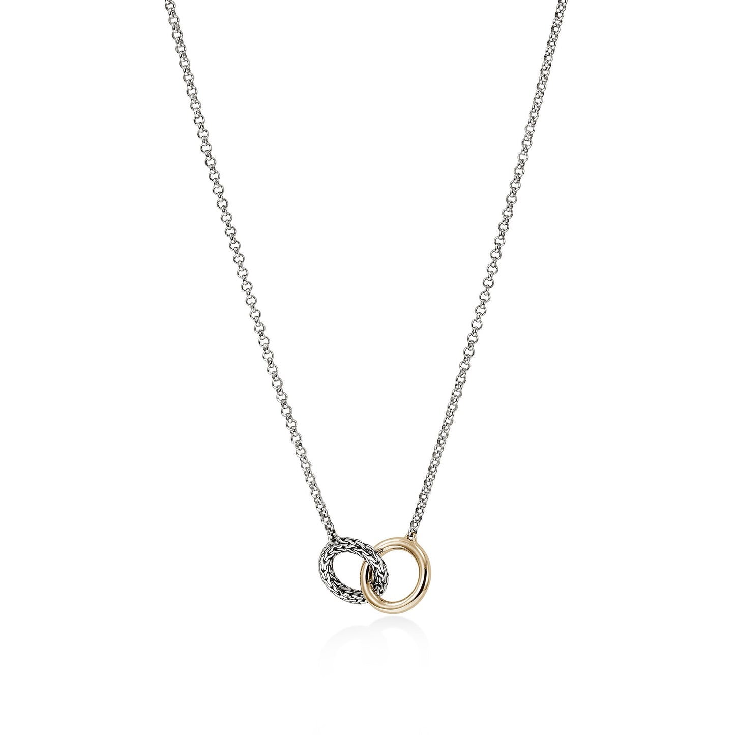 John Hardy Essentials 14K Yellow Gold And Silver 2MM