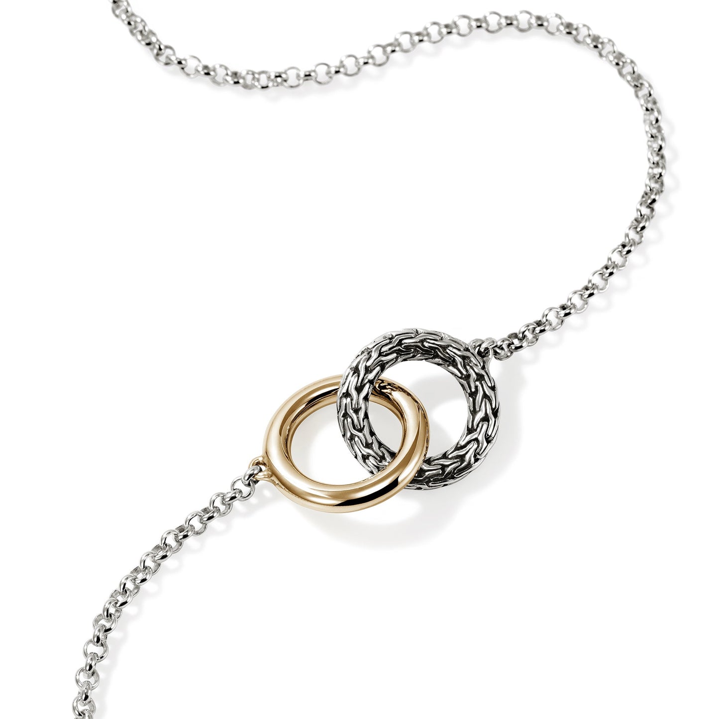 John Hardy Essentials 14K Yellow Gold And Silver 2MM