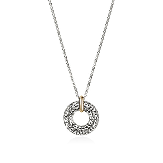 John Hardy Icon Link 14K Yellow Gold And Silver Round