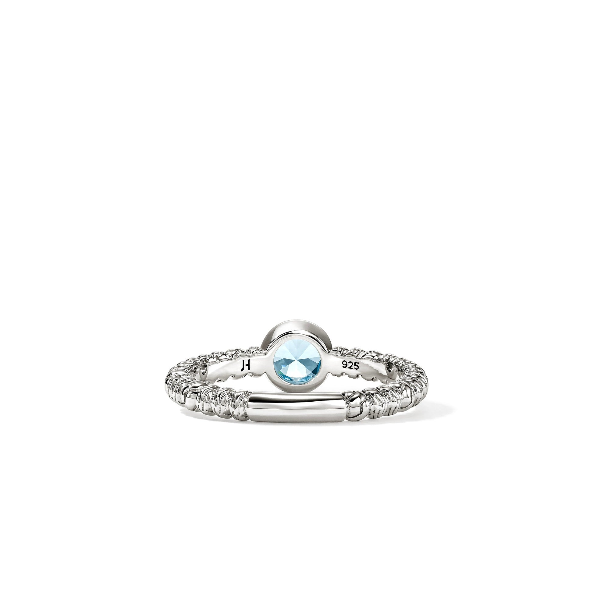 Heishi Gem Ring, Sterling Silver, Swiss Blue Topaz official John Hardy product image 3
