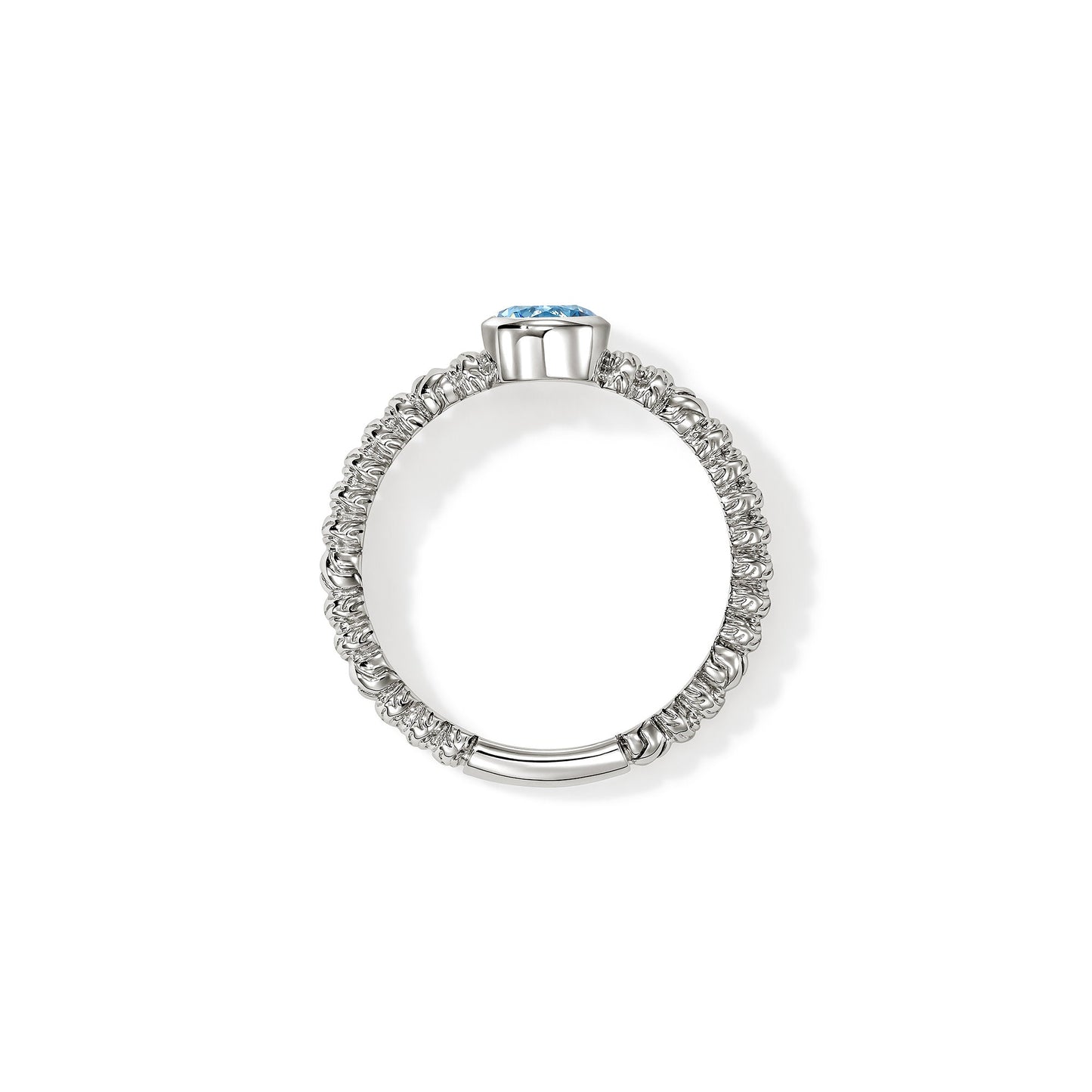 Heishi Gem Ring, Sterling Silver, Swiss Blue Topaz official John Hardy product image 4