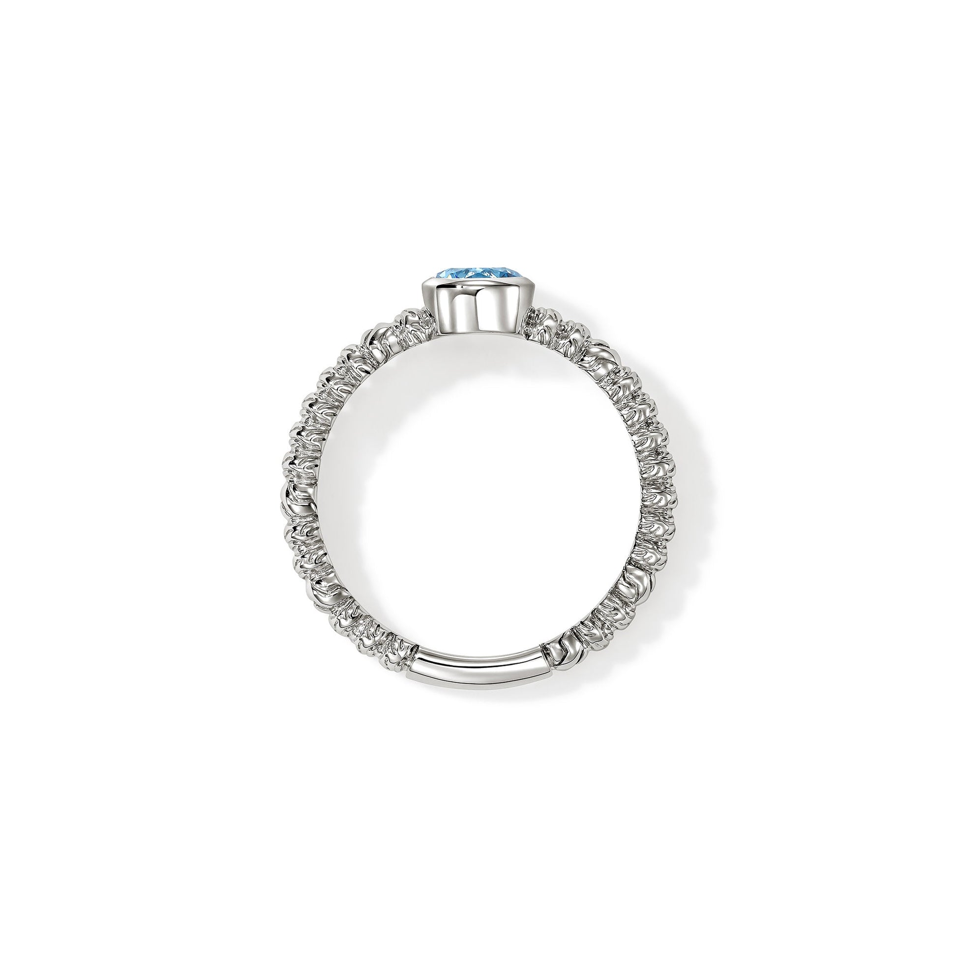 Heishi Gem Ring, Sterling Silver, Swiss Blue Topaz official John Hardy product image 4