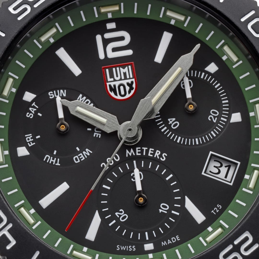 Pacific Diver Chronograph, 44mm, Dive Watch, Forest Green - XS.3147