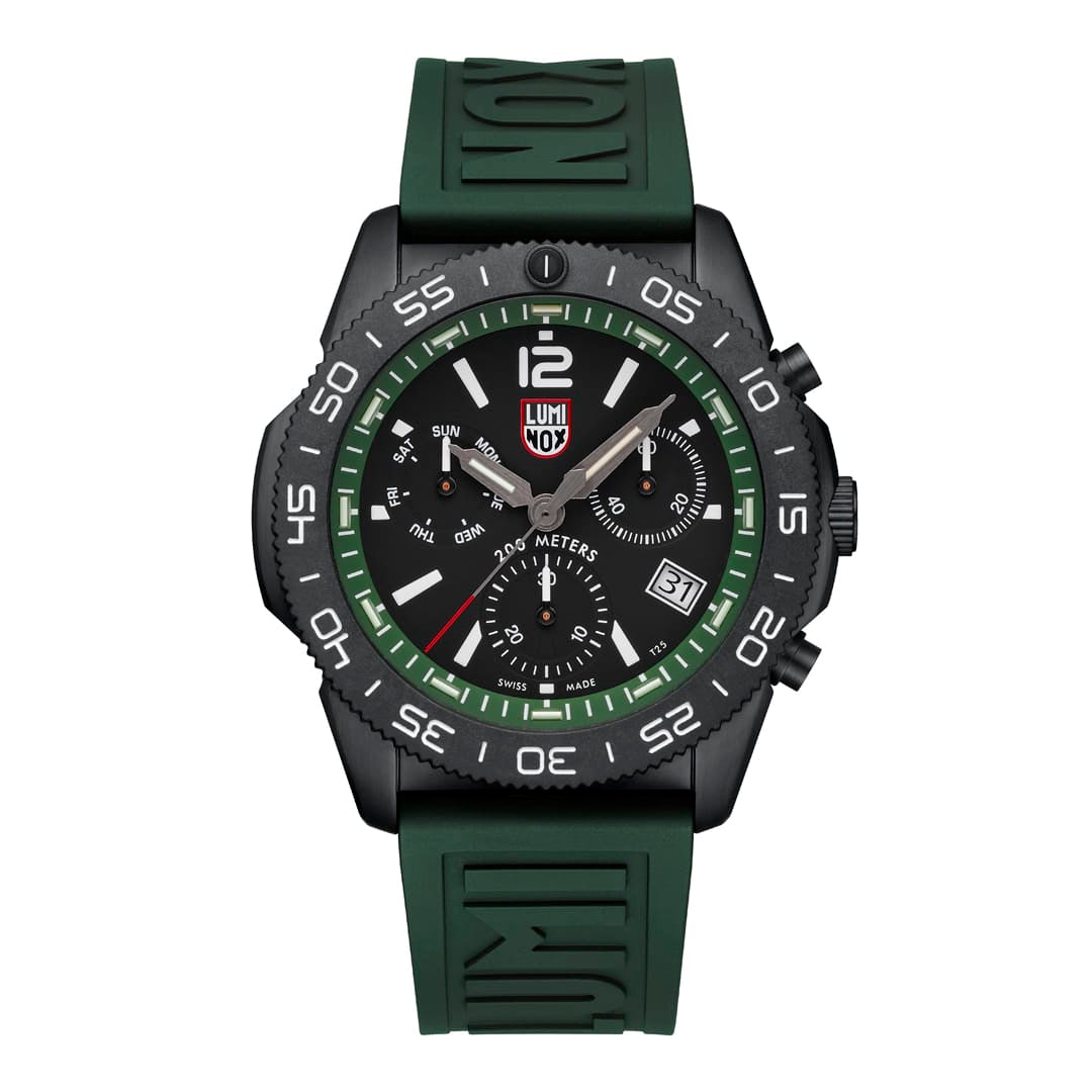 Pacific Diver Chronograph, 44mm, Dive Watch, Forest Green - XS.3147