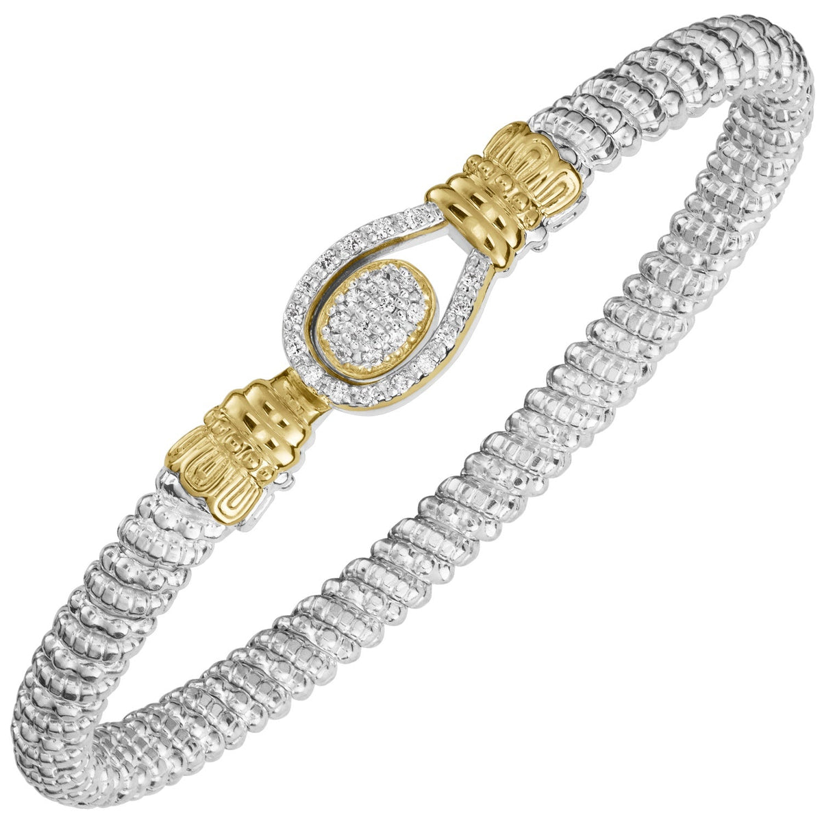 VAHAN Lasso Pavé Diamond Bangle | 24070DD04 — product view