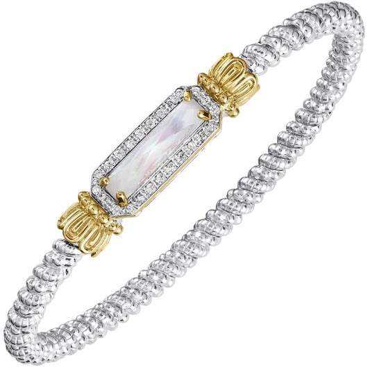 VAHAN Diamond and Mother of Pearl Bangle | 23831DMOP03 — product view