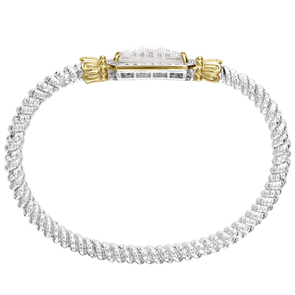 VAHAN Diamond and Mother of Pearl Bangle | 23831DMOP03 — detail view 2