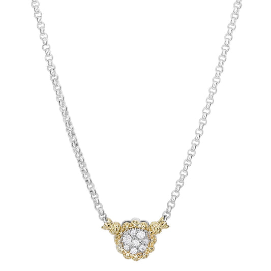 VAHAN Diamond Disc Necklace | 80498D/18 — product view