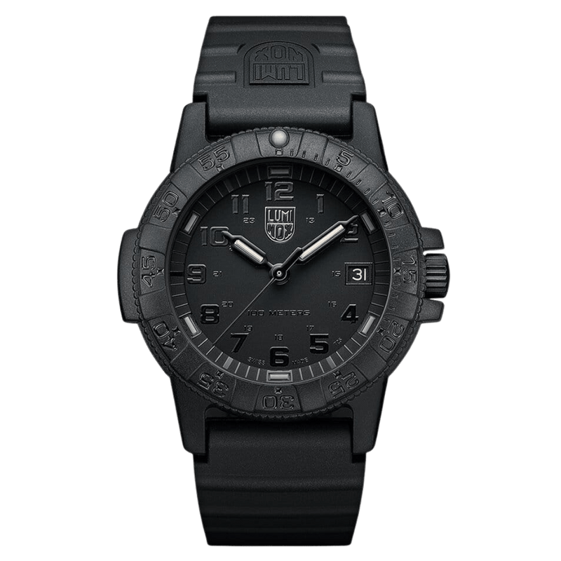 Leatherback SEA Turtle 0301.BO.L " Black Out" Sport Watch - 39mm Midsize