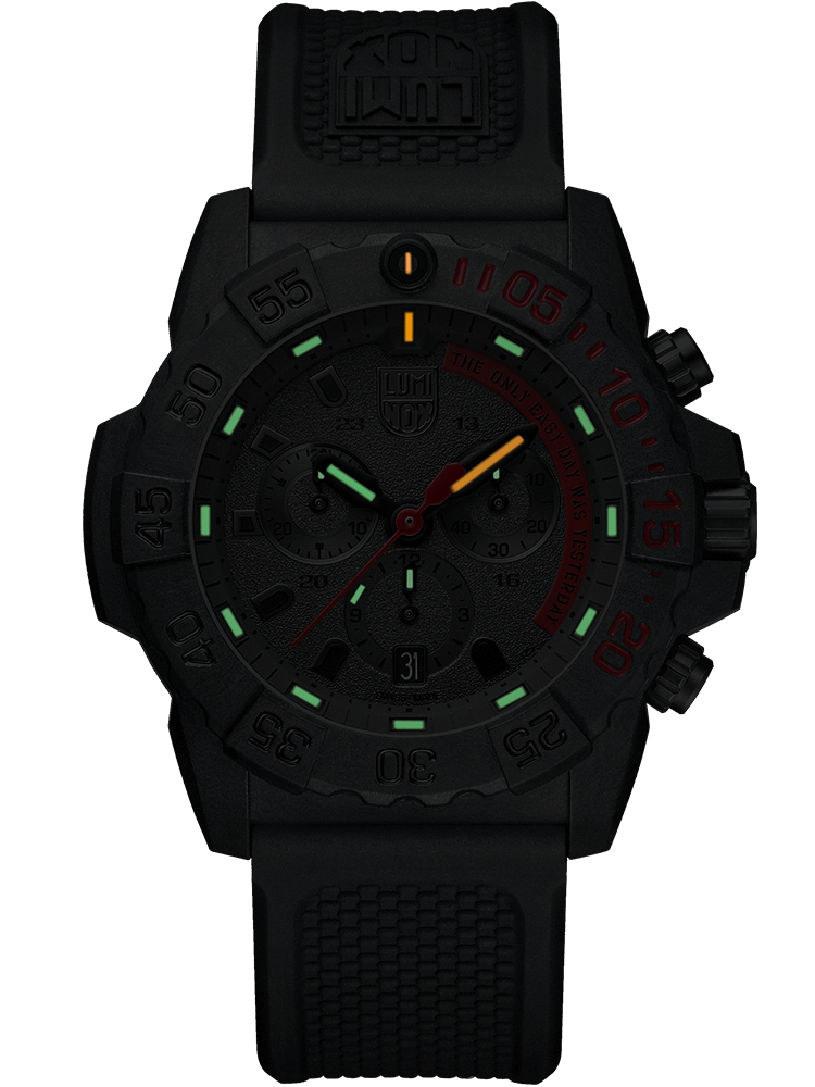 Navy SEAL Trident 3581.EY Chronograph Black/Red - 45mm