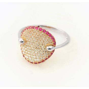Diamonds & Pink Sapphires Fantasia Ring