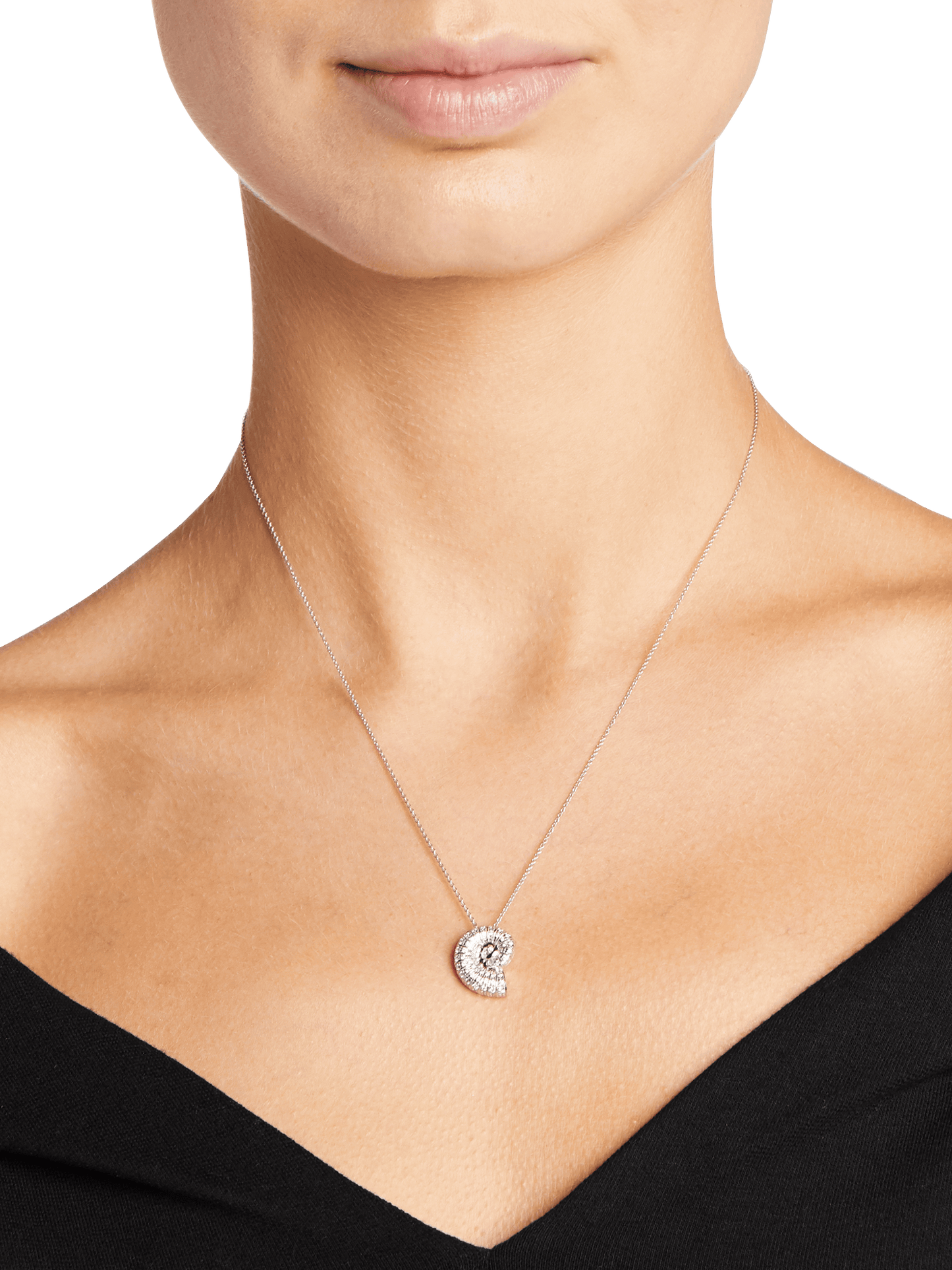 Diamond Seashell Necklace