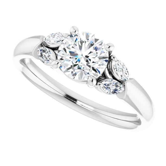 Round Engagement Ring