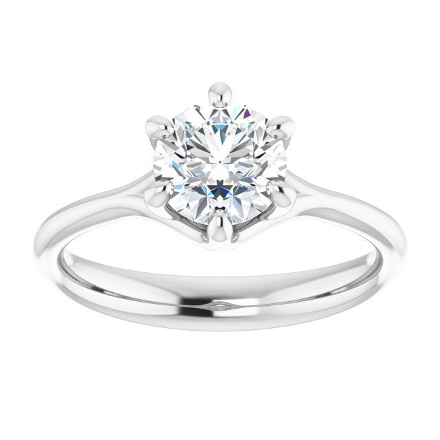 6-Prong Round Engagement Ring