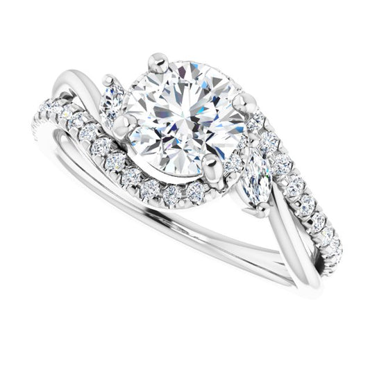 Round Engagement Ring