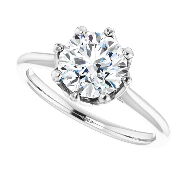 Round Engagement Ring