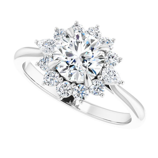 Round Engagement Ring