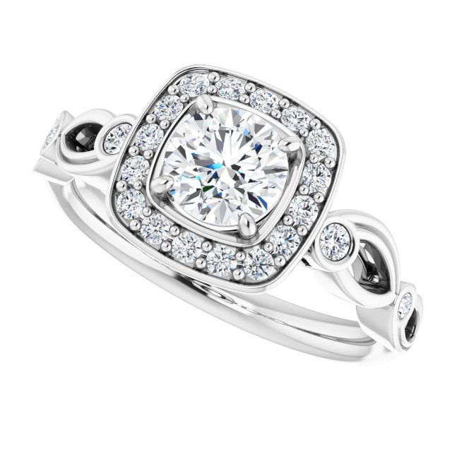 Round Engagement Ring