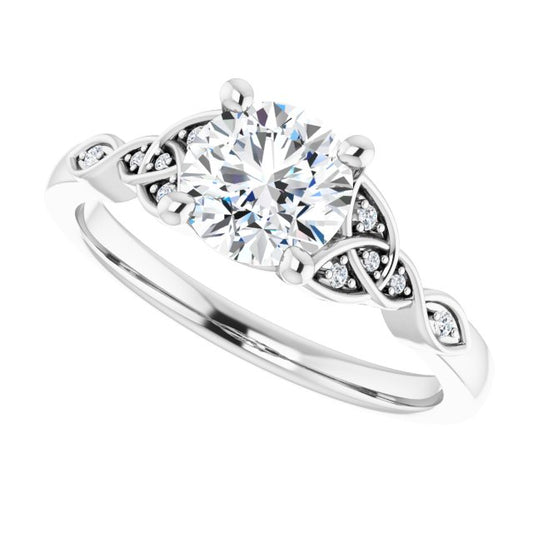 Round Engagement Ring