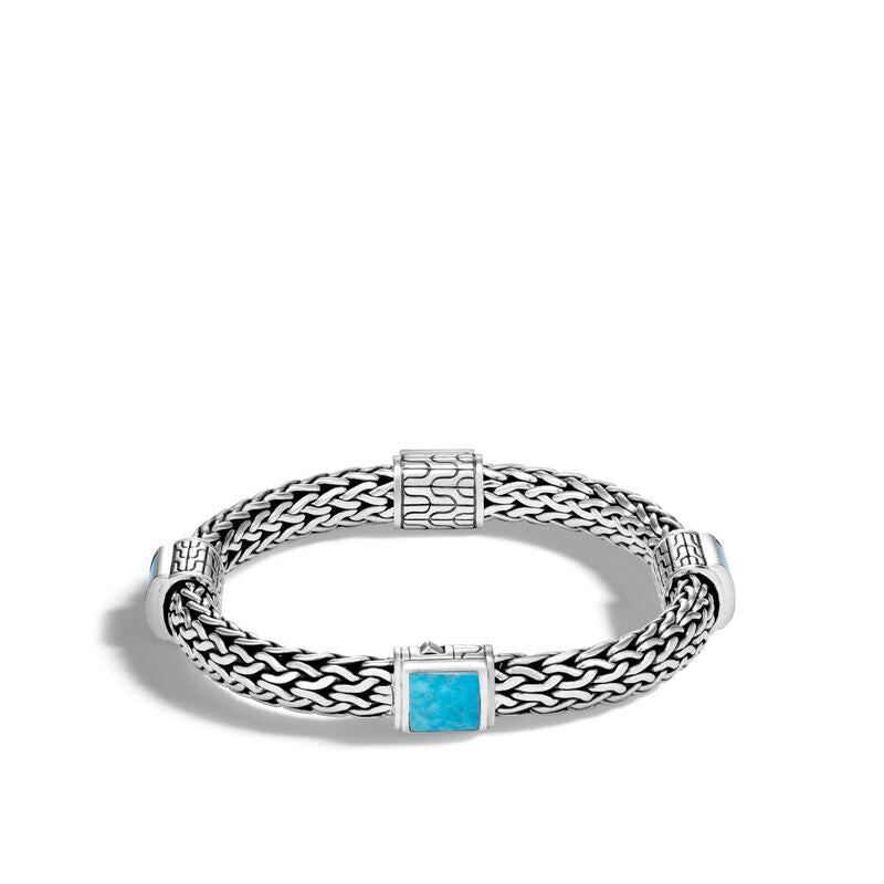 Classic Chain Bracelet with Turquoise