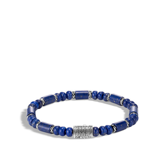 Classic Chain Bead Bracelet with Lapis Lazuli
