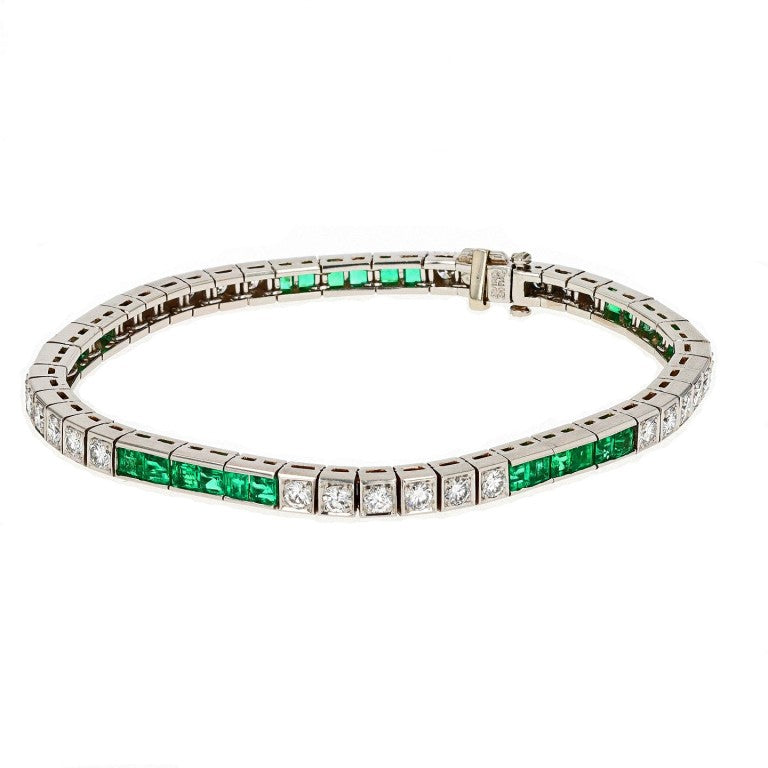 Colombian Emerald and Diamond Bracelet