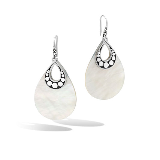 Drop Earring with White Mother of Pearl