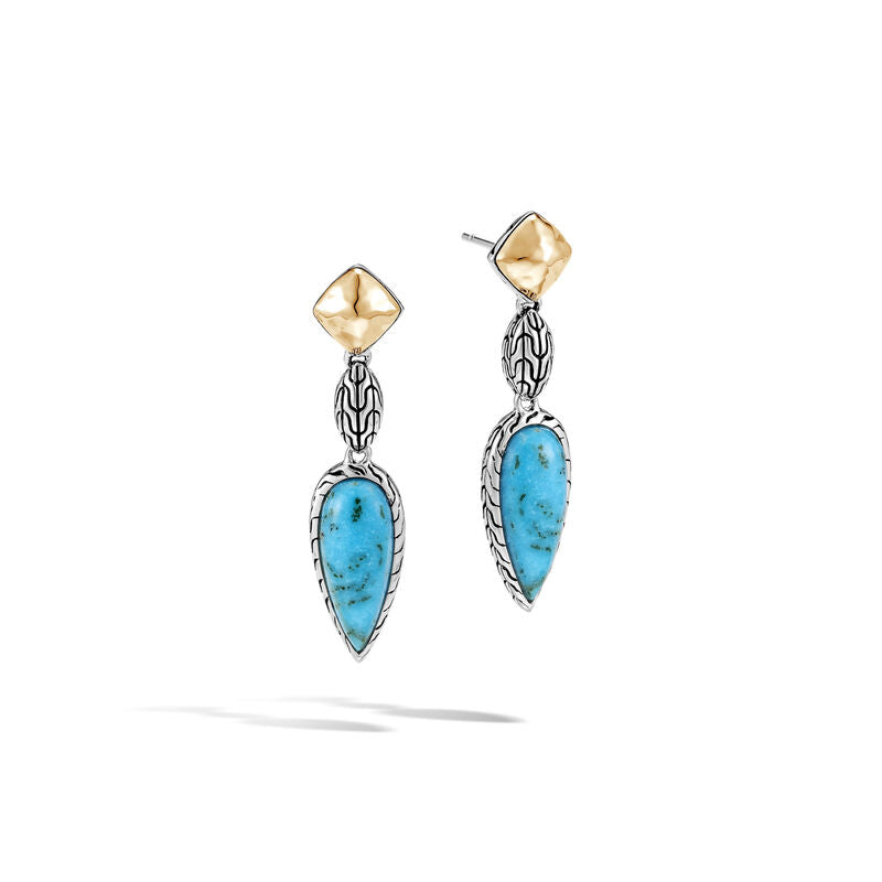 Classic Chain Drop Earring with Turquoise
