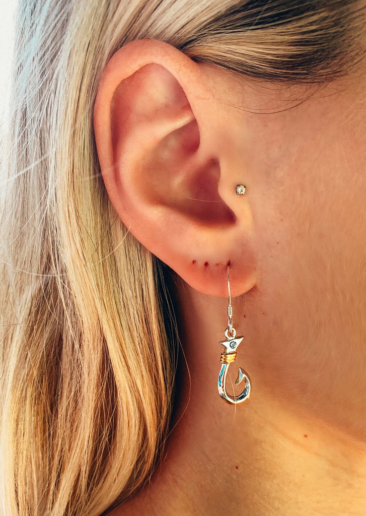 Golden Age Earrings, medium size peace sign hammered hoop earrings in –  Shimmer