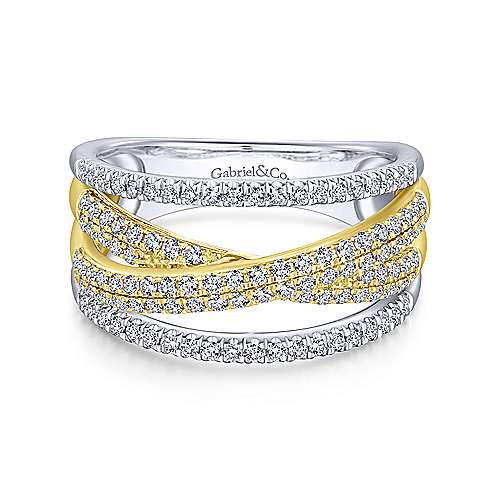 White & Yellow Gold Fashion Ring