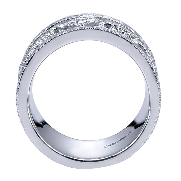 Vintage Silver Wide Band Ladies Ring