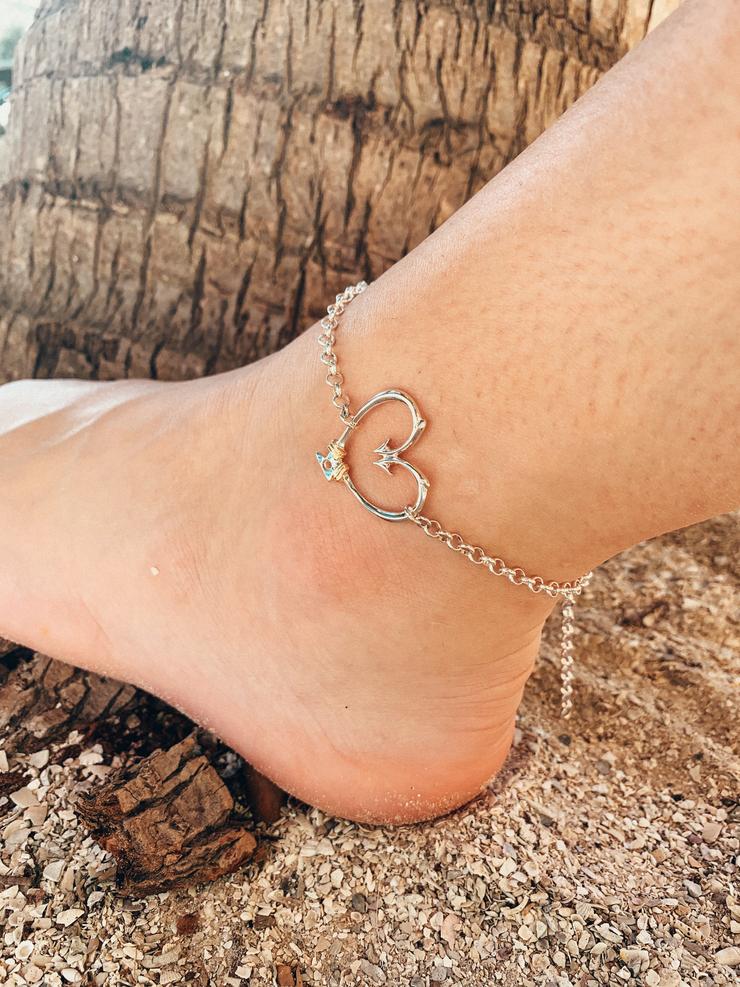 Just Being Me: The Ankle Bracelet | Heart ankle bracelet, Ankle bracelets,  Ankle