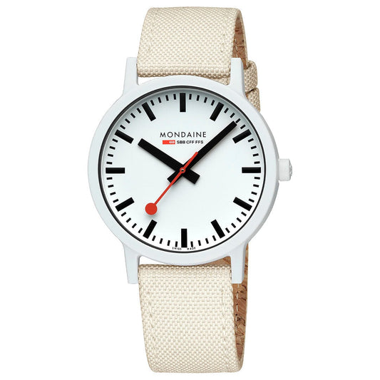 SPECIAL ORDER ONLY - ESSENCE - SUSTAINABLE MATERIAL - IVORY WHITE STRAP - 41 MM