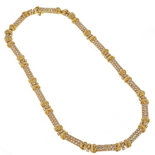 French Gold and Diamond Necklace