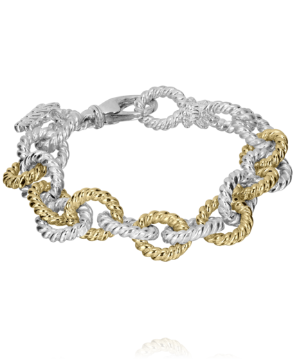 Interlinked Gold & Silver Bracelet