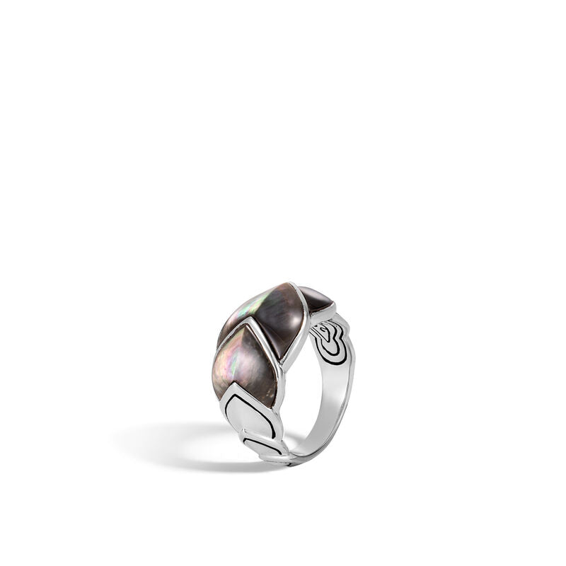 Naga Ring with Grey Mother of Pearl