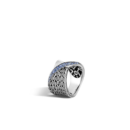Twisted Pavé Band Ring