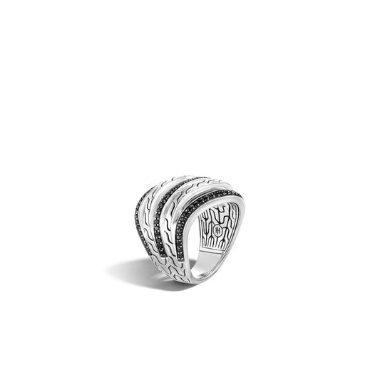 Classic Motif Pavé Stacked Ring