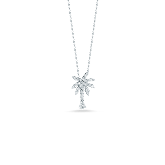 Small Palm Tree Diamond Pendant