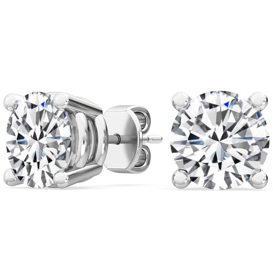 LAB GROWN Ddiamond Stud Earrings (4.04ctw)