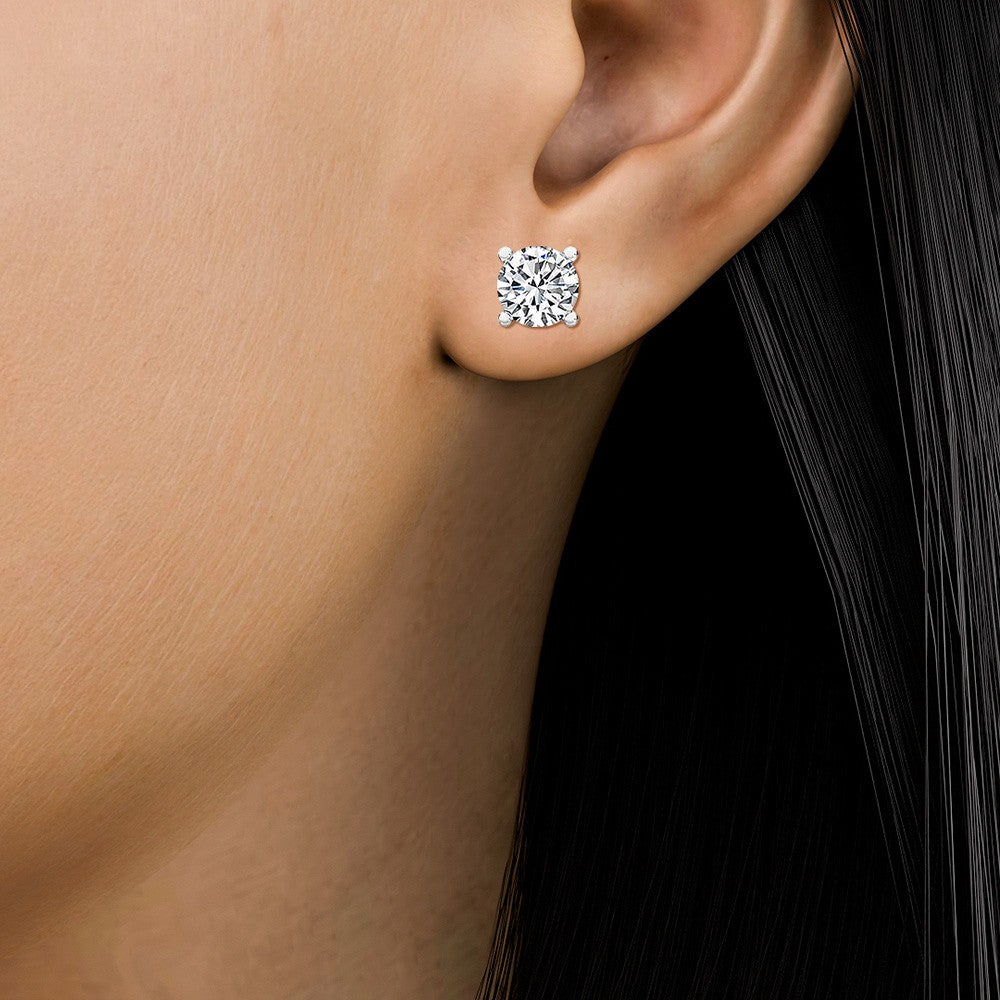 LAB GROWN Diamond Stud Earrings (2.42ctw)
