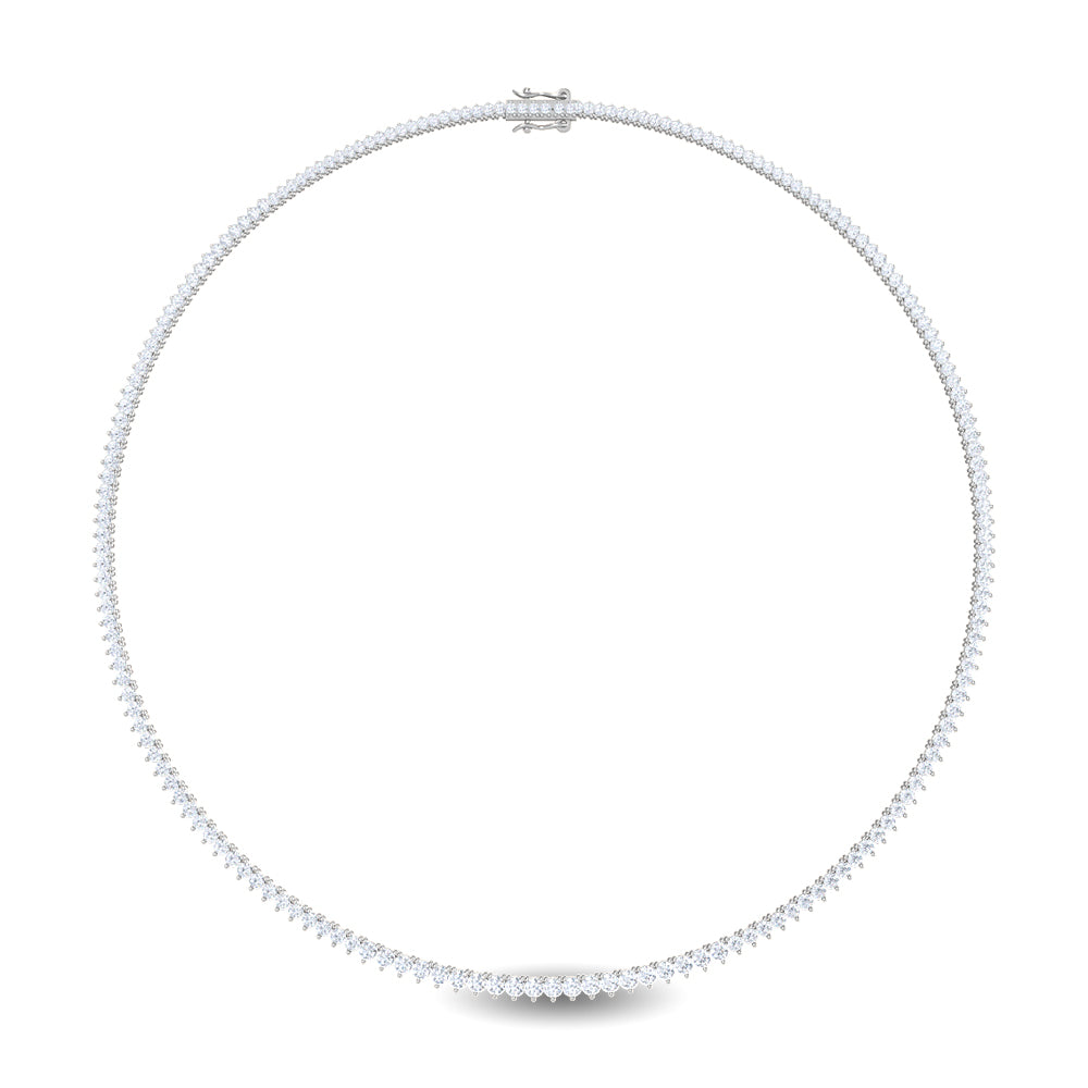 Riviera Lab Diamond Tennis Necklace (10ctw)