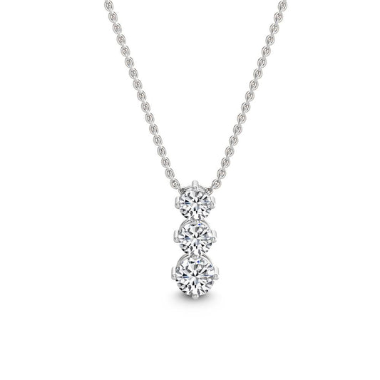 Three Lab Grown Diamond Necklace (0.53ctw)