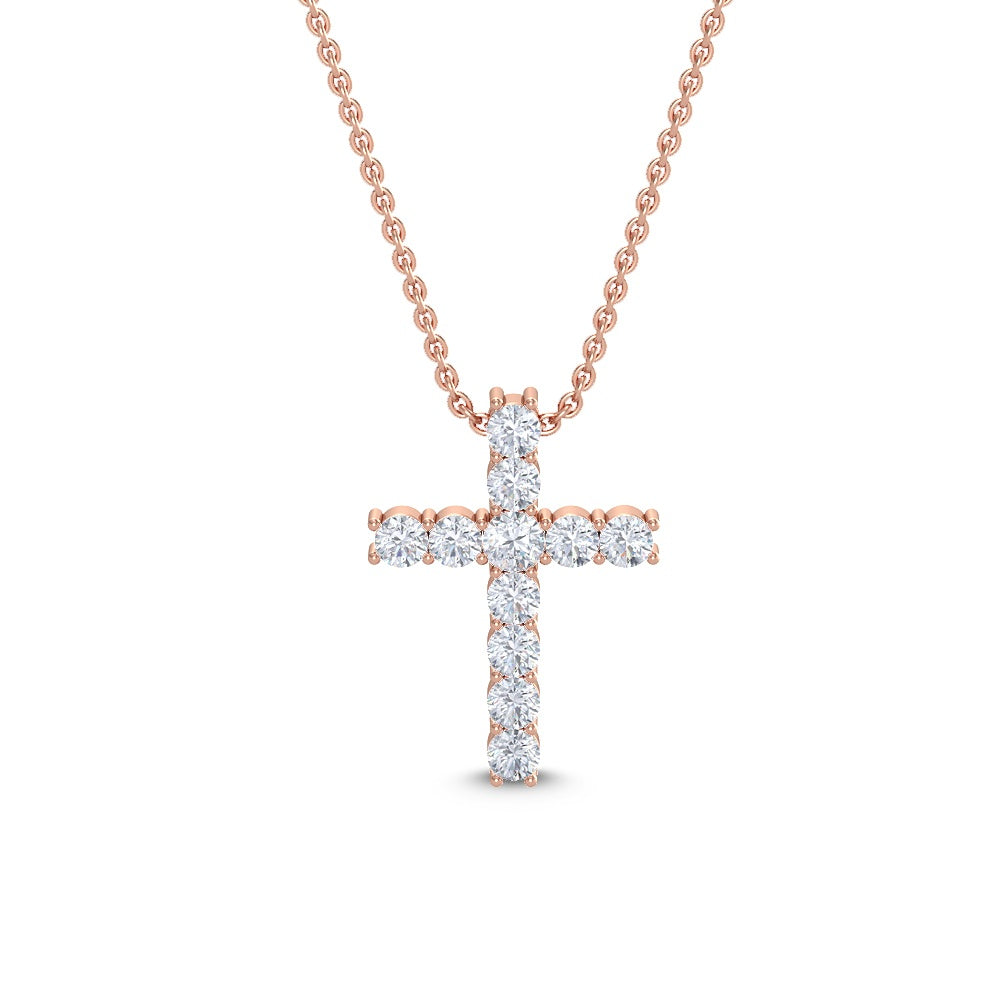Cross Lab Diamond Necklace (0.5 ctw)